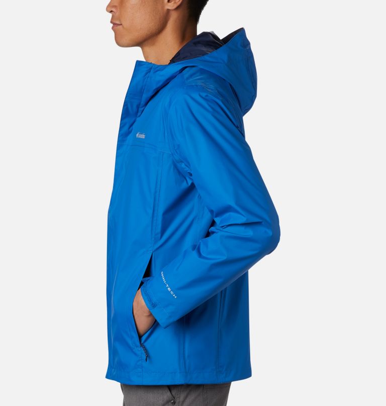 Thumbnail: Men's Watertight II Rain Jacket - Tall, Color: Bright Indigo, image 3