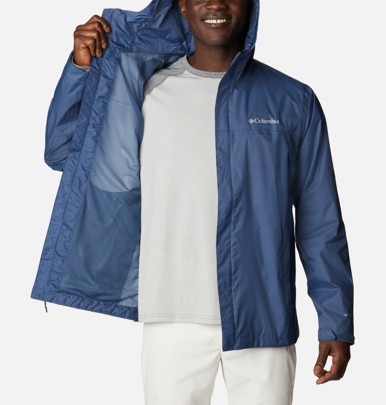 Thumbnail: Men's Watertight II Rain Jacket - Tall, Color: Dark Mountain, image 5