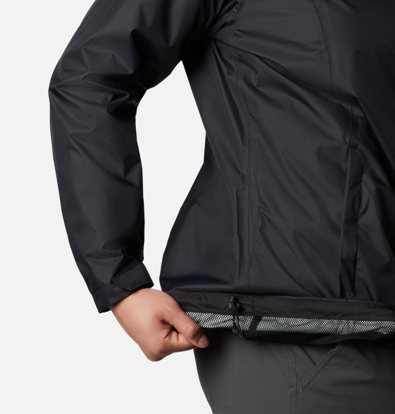 Women’s Arcadia II Rain Jacket - Plus Size, Color: Black, image 5