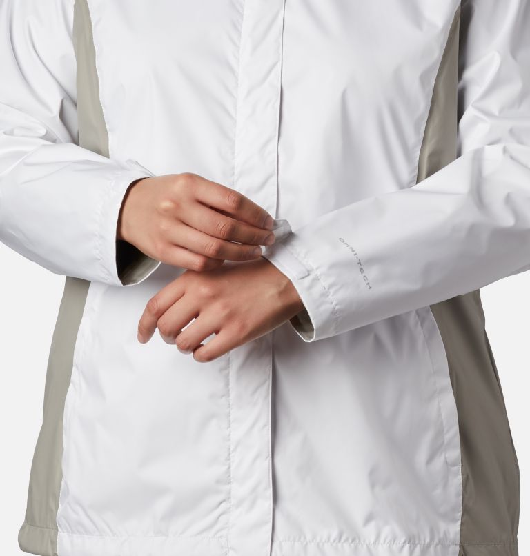 Thumbnail: Women’s Arcadia II Jacket - Plus Size, Color: White, Flint Grey, image 3