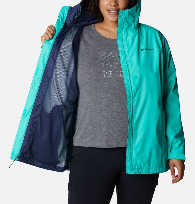 Thumbnail: Women’s Arcadia II Jacket - Plus Size, Color: Electric Turquoise, image 5