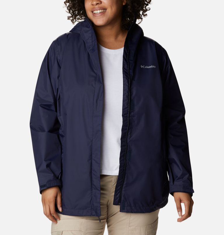 Thumbnail: Women’s Arcadia II Rain Jacket - Plus Size, Color: Dark Nocturnal, image 8