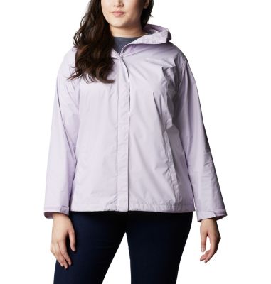 women's plus size waterproof rain jacket