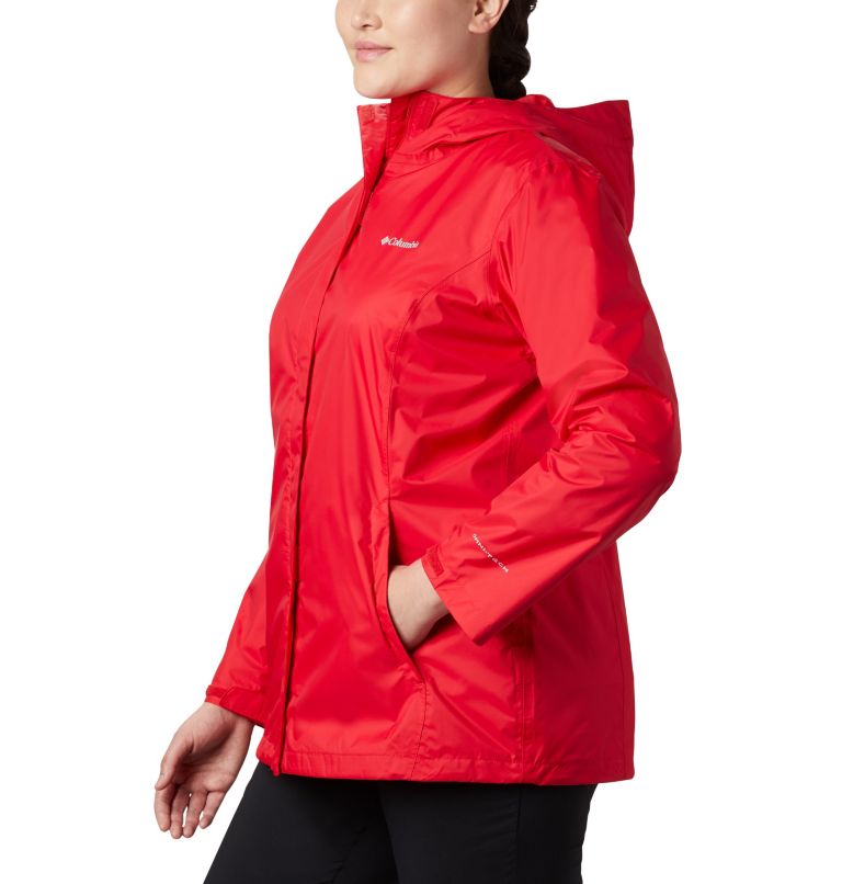 Women’s Arcadia II Rain Jacket - Plus Size, Color: Red Lily, image 3