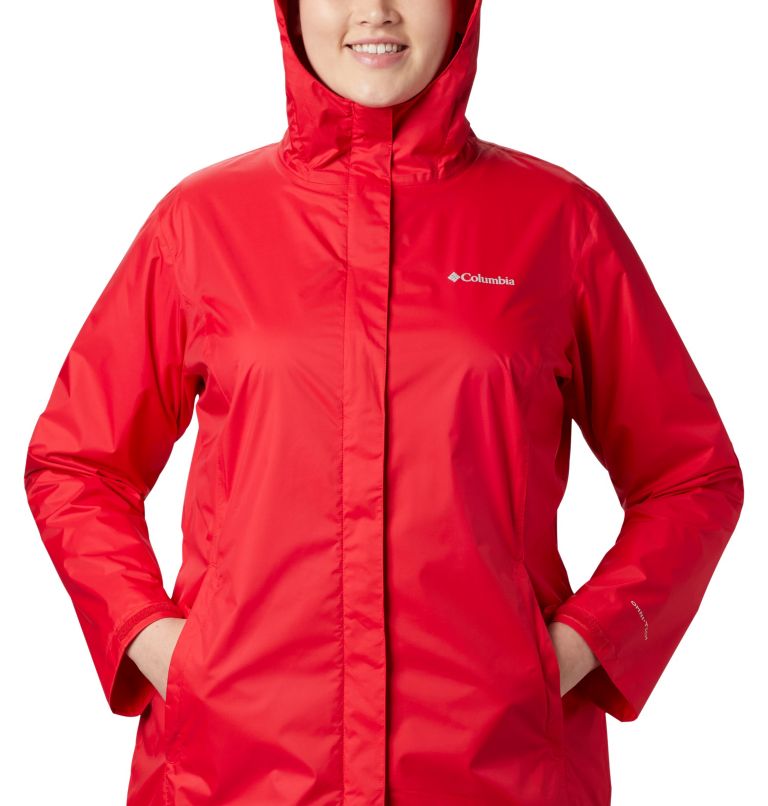 Women’s Arcadia II Rain Jacket - Plus Size, Color: Red Lily, image 4