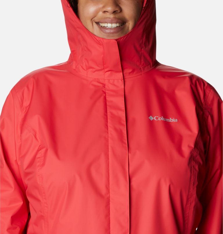 Thumbnail: Women’s Arcadia II Jacket - Plus Size, Color: Red Hibiscus, image 4