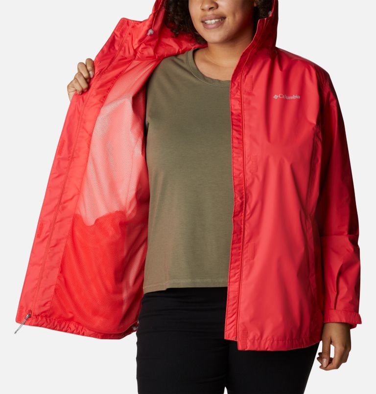 Thumbnail: Women’s Arcadia II Jacket - Plus Size, Color: Red Hibiscus, image 5