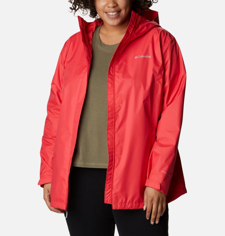 Thumbnail: Women’s Arcadia II Jacket - Plus Size, Color: Red Hibiscus, image 8