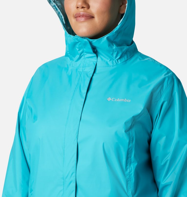 Women’s Arcadia II Rain Jacket - Plus Size, Color: Geyser, image 5