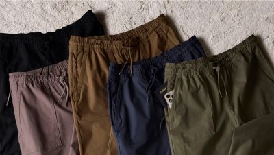 Laydown of all the joggers.