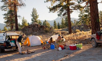 View of a campsite.