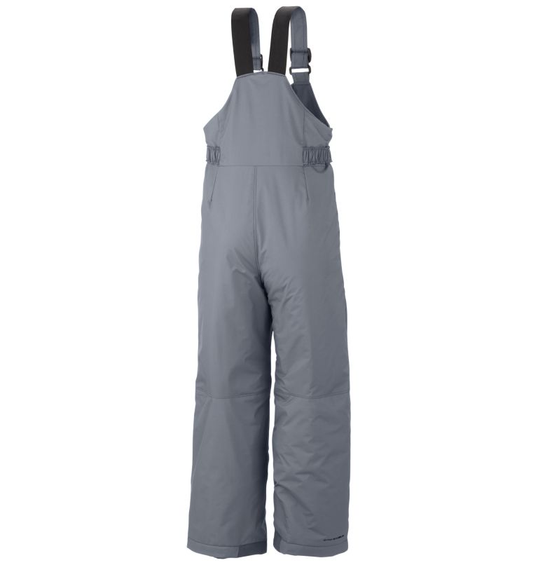 Boys' Snowslope II Insulated Ski Bib, Color: Tradewinds Grey, image 2