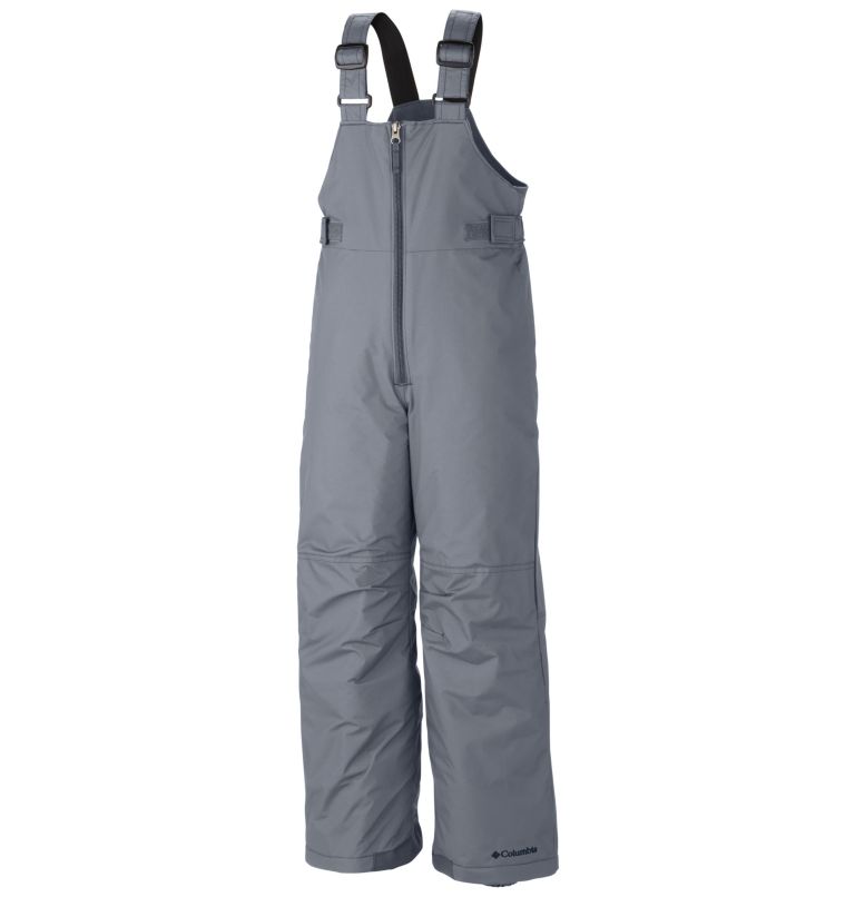 Boys' Snowslope II Insulated Ski Bib, Color: Tradewinds Grey, image 1