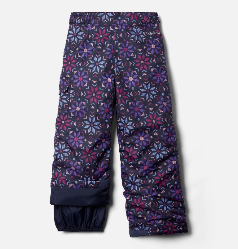Girls' Starchaser Peak Insulated Ski Pants, Color: Serenity Paperflakes, image 2