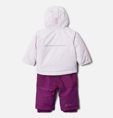 Buga&trade; Set Infant Buga&trade; Set | 310 | 6/12, Pale Lilac Sparklers Print, Pale Lilac, back
