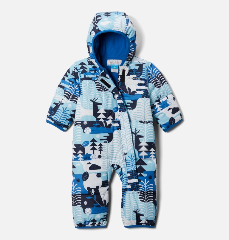 Thumbnail: Infant Snuggly Bunny Bunting, Color: Collegiate Navy Winterlands, image 1