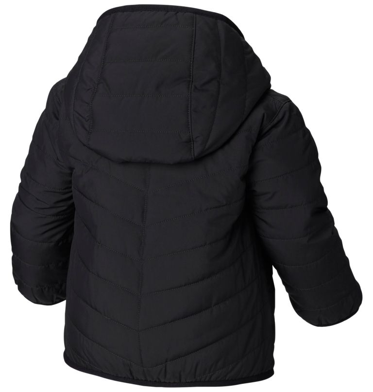Thumbnail: Infant Double Trouble Reversible Jacket, Color: Black, Timberwolf, image 2