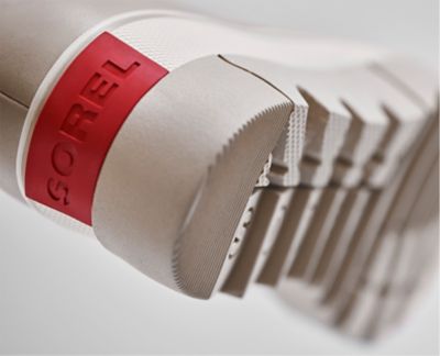 Shot of the back of the Joan NEXT boot featuring SOREL logo