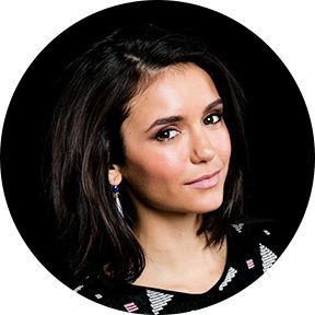 A portrait image of Nina Dobrev