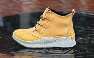 Low heel sorel rain boots on sale