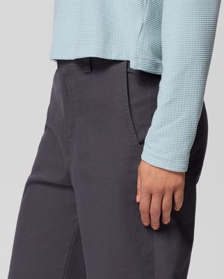 A side view of grey pants