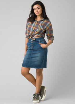 prana denim skirt
