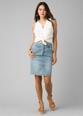 prana denim skirt