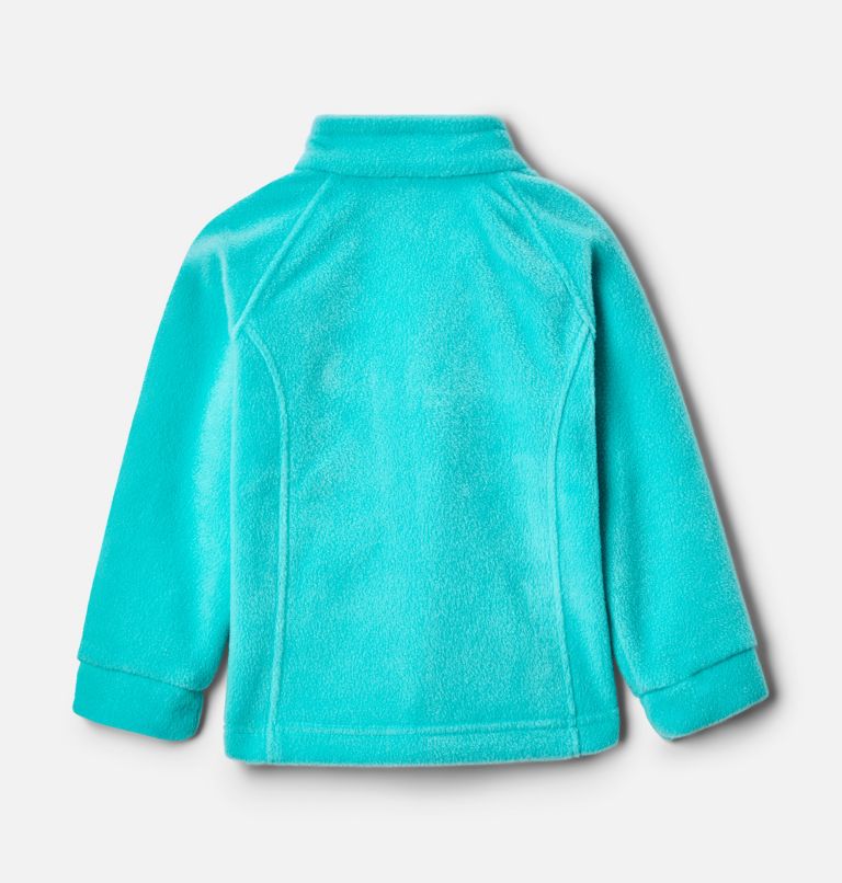 Girls’ Toddler Benton Springs Fleece Jacket, Color: Dolphin, Sea Ice, image 2