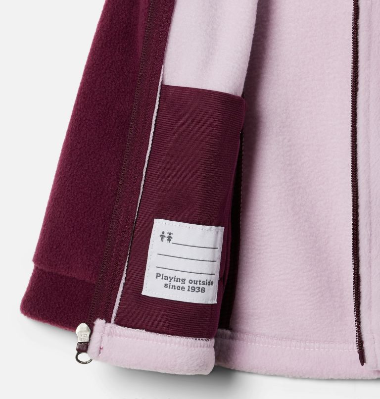 Girls’ Toddler Benton Springs Fleece Jacket, Color: Marionberry, Aura, image 3