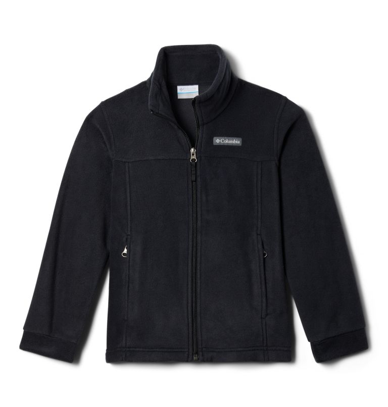 Boys’ Steens Mountain II Fleece Jacket, Color: Black, image 2