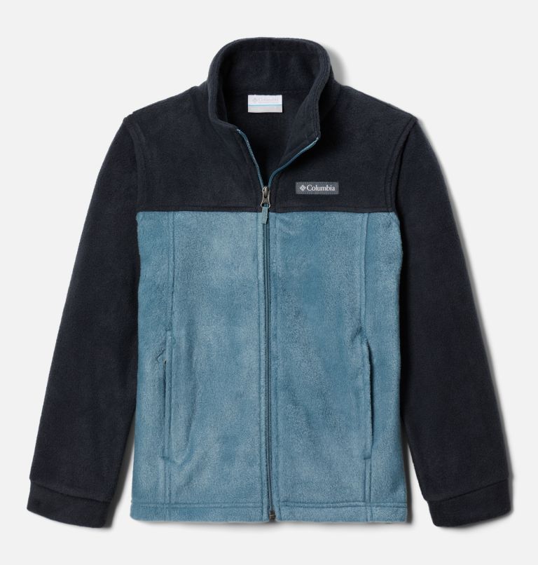 Boys’ Steens Mountain II Fleece Jacket, Color: Metal, Black, image 1