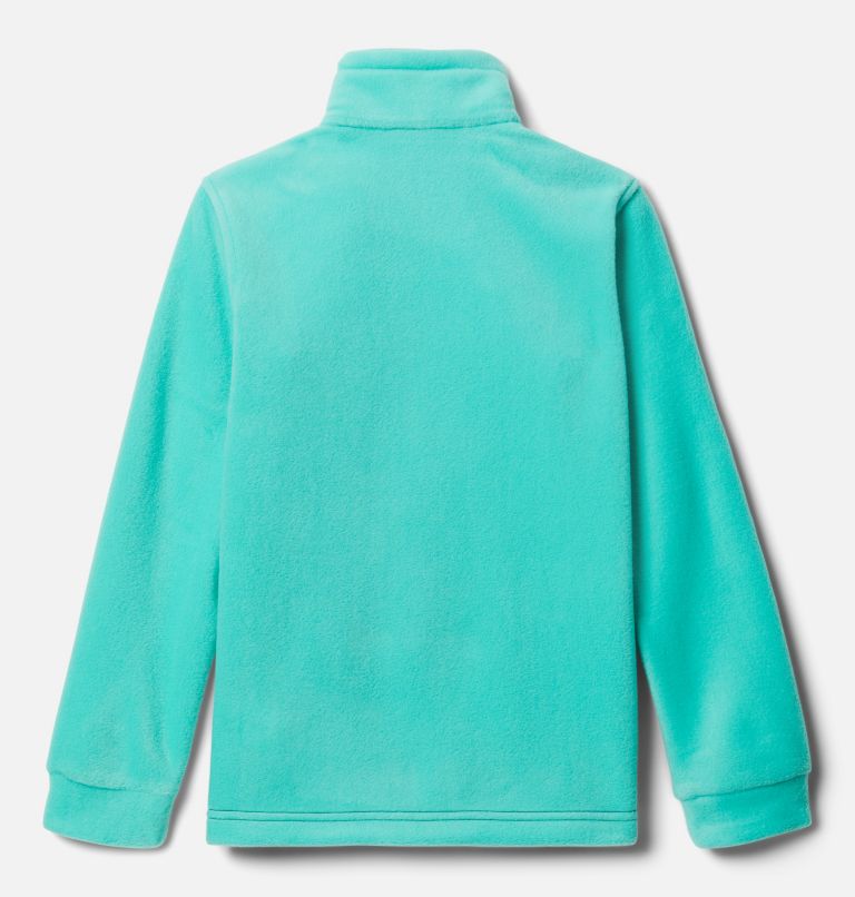 Boys’ Steens Mountain II Fleece Jacket, Color: Collegiate Navy, Electric Turquoise