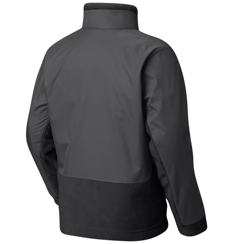 Thumbnail: Boys’ Steens Mountain Overlay Fleece Jacket, Color: Black, Grill, image 2