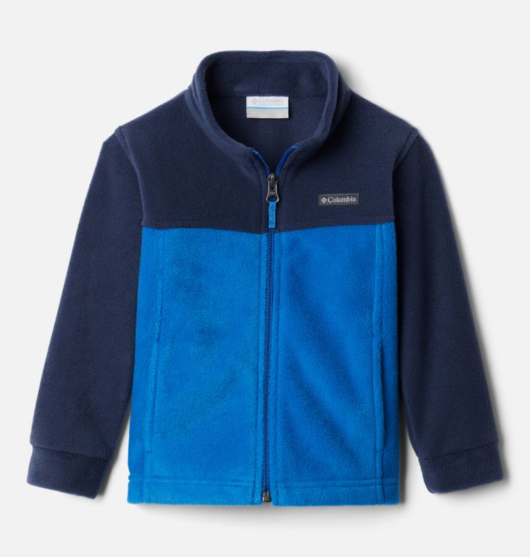 Thumbnail: Boys’ Toddler Steens Mountain II Fleece Jacket, Color: Bright Indigo, Collegiate Navy, image 1
