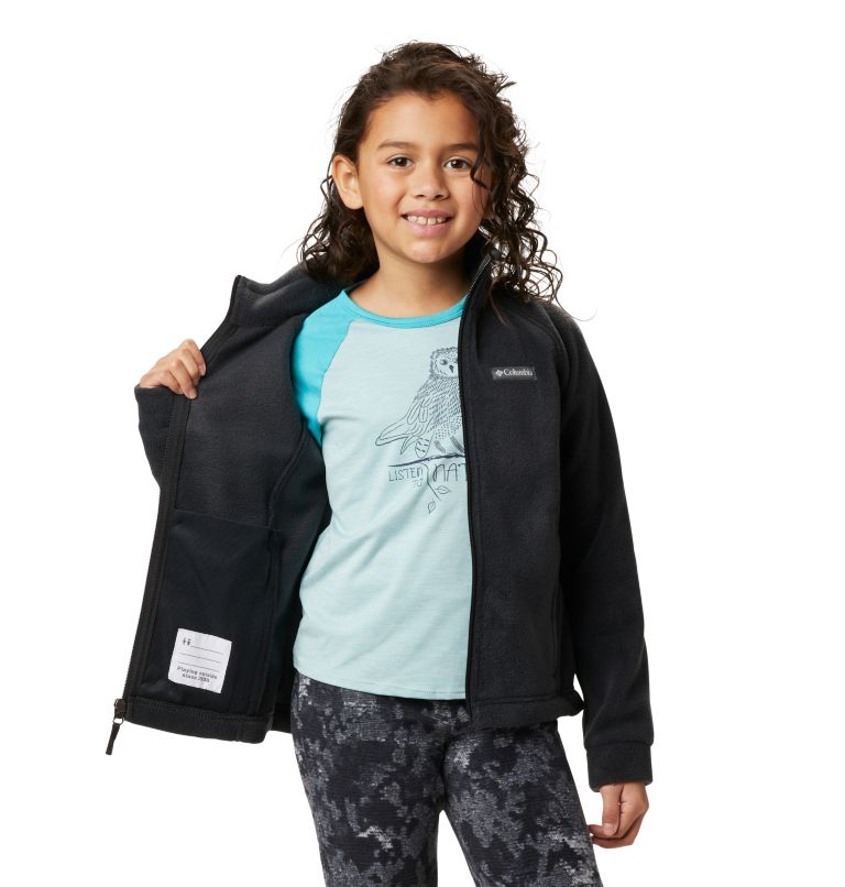 Thumbnail: Girls’ Benton Springs Fleece Jacket, Color: Black, image 6