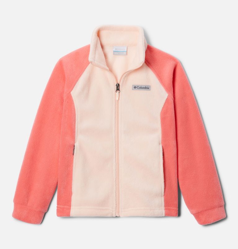 Thumbnail: Girls’ Benton Springs Fleece Jacket, Color: Blush Pink, Peach Blossom, image 1