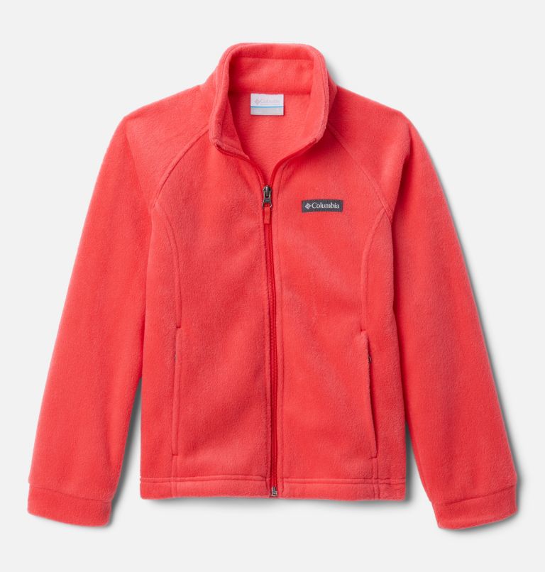 Veste en laine polaire Benton Springs pour fille, Color: Red Hibiscus, image 1