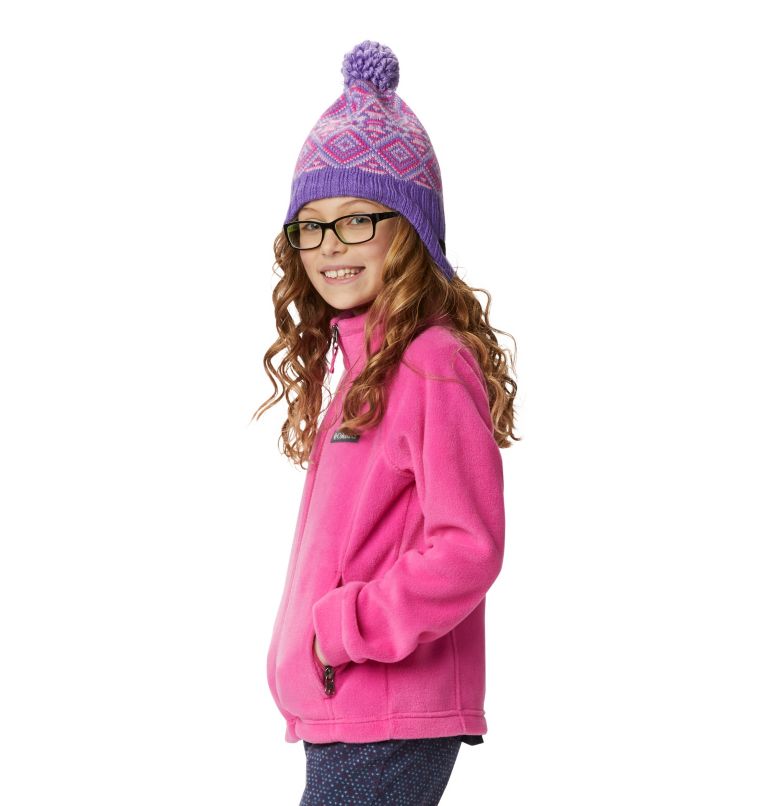 Girls’ Benton Springs Fleece Jacket, Color: Pink Ice, image 9