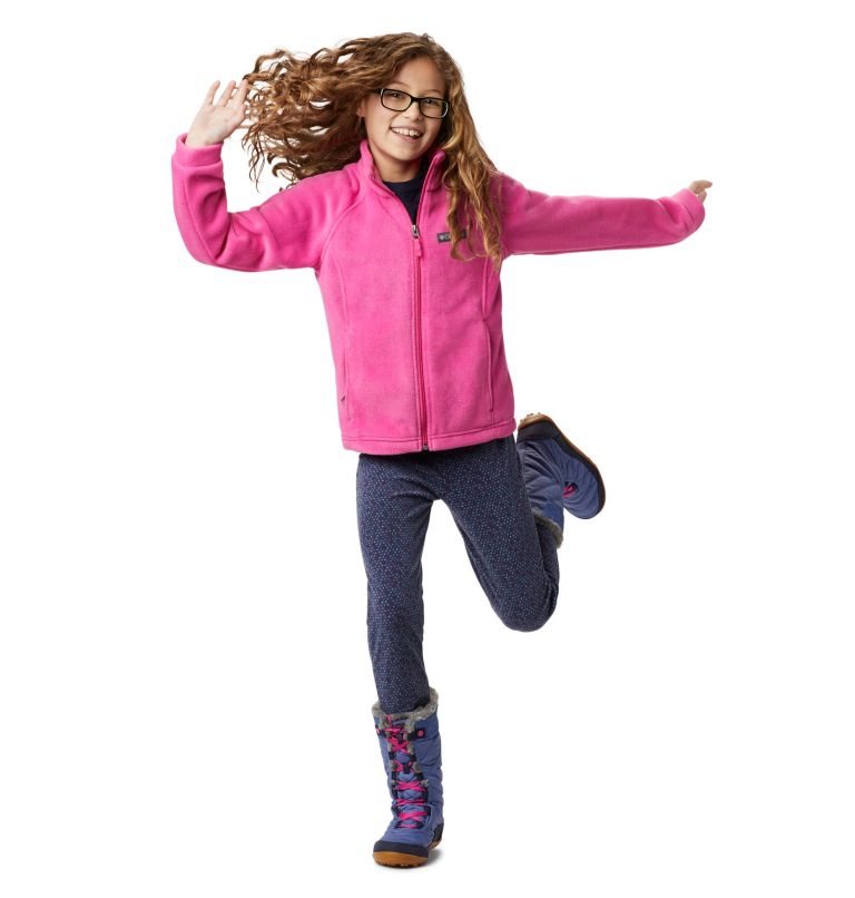Girls’ Benton Springs Fleece Jacket, Color: Pink Ice, image 10