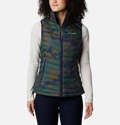 Veste sans manches Powder Lite femme Powder Lite&trade; Vest | 192 | XS, Dark Nocturnal Traditional Camo Print, front