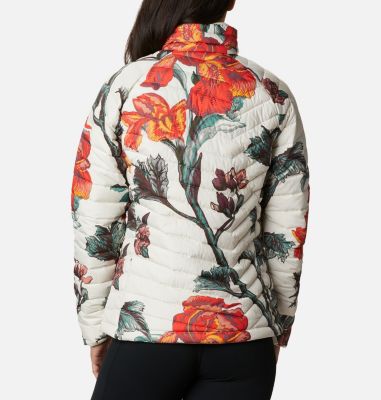 Women&rsquo;s Powder Lite&trade; Jacket Powder Lite&trade; Jacket | 192 | XS, Chalk Botanica Print, back