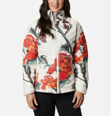 Women&rsquo;s Powder Lite&trade; Jacket Powder Lite&trade; Jacket | 192 | XS, Chalk Botanica Print, front