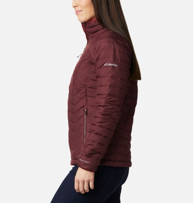 Women's Powder Lite Jacket, Color: Malbec, image 3