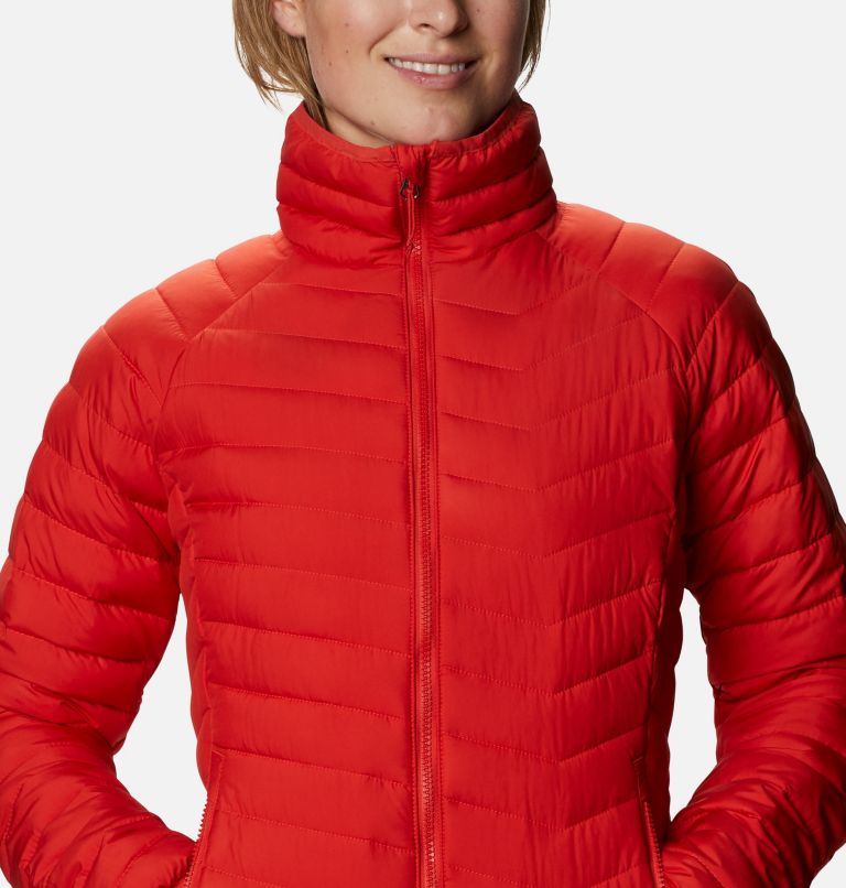 Thumbnail: Women’s Powder Lite Jacket, Color: Bold Orange, image 4