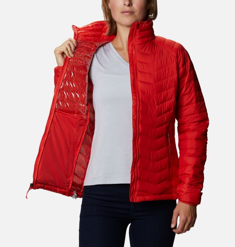 Thumbnail: Women’s Powder Lite Jacket, Color: Bold Orange, image 5