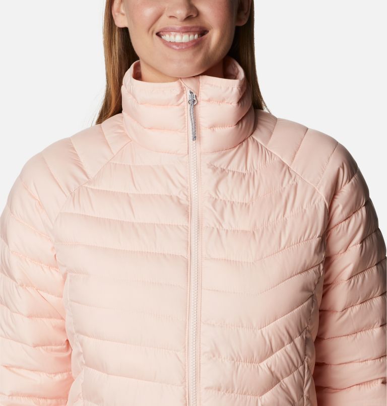 Thumbnail: Women’s Powder Lite Jacket, Color: Peach Blossom, image 4