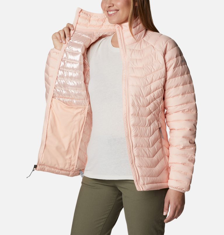 Thumbnail: Women’s Powder Lite Jacket, Color: Peach Blossom, image 5