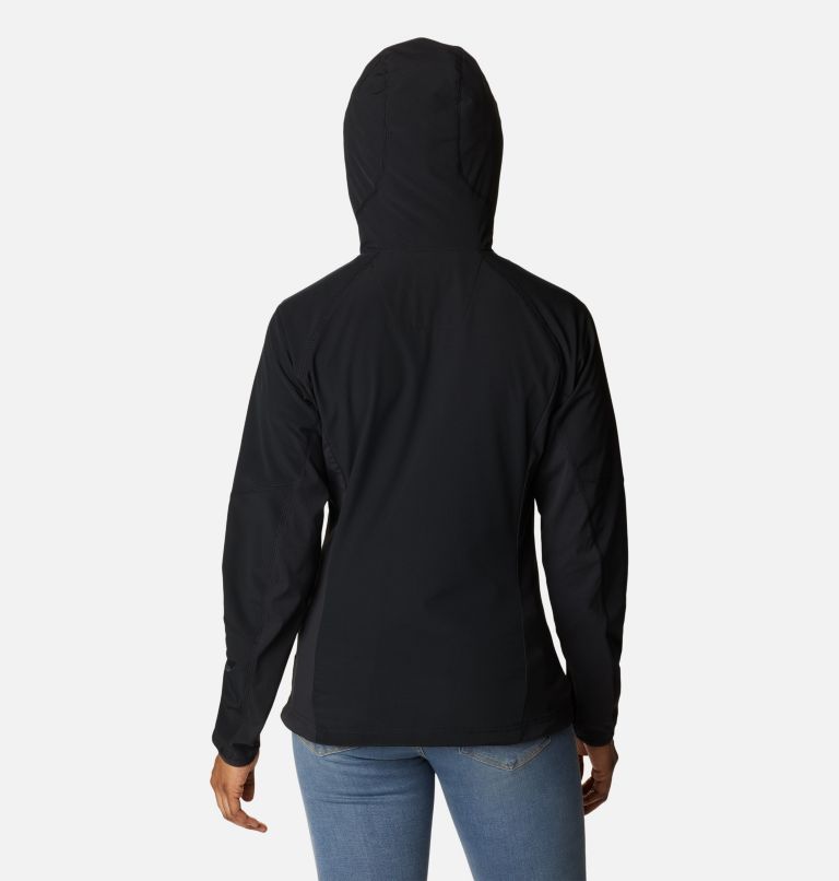 Thumbnail: Women's Sweet As Softshell Hooded Jacket, Color: Black, image 2
