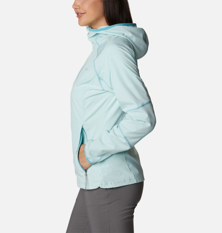Women's Sweet As Softshell Hoodie, Color: Icy Morn, image 3