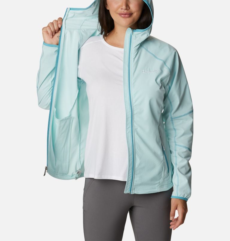 Thumbnail: Women's Sweet As Softshell Hooded Jacket, Color: Icy Morn, image 5